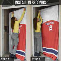 Canada Ice Hockey Custom Door Cover Maple Leaf Turkey Mascot