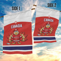 Canada Ice Hockey Garden Flag Maple Leaf Turkey Mascot