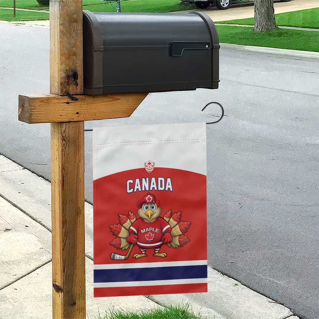 Canada Ice Hockey Garden Flag Maple Leaf Turkey Mascot