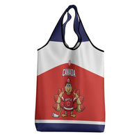 Canada Ice Hockey Grocery Bag Maple Leaf Turkey Mascot