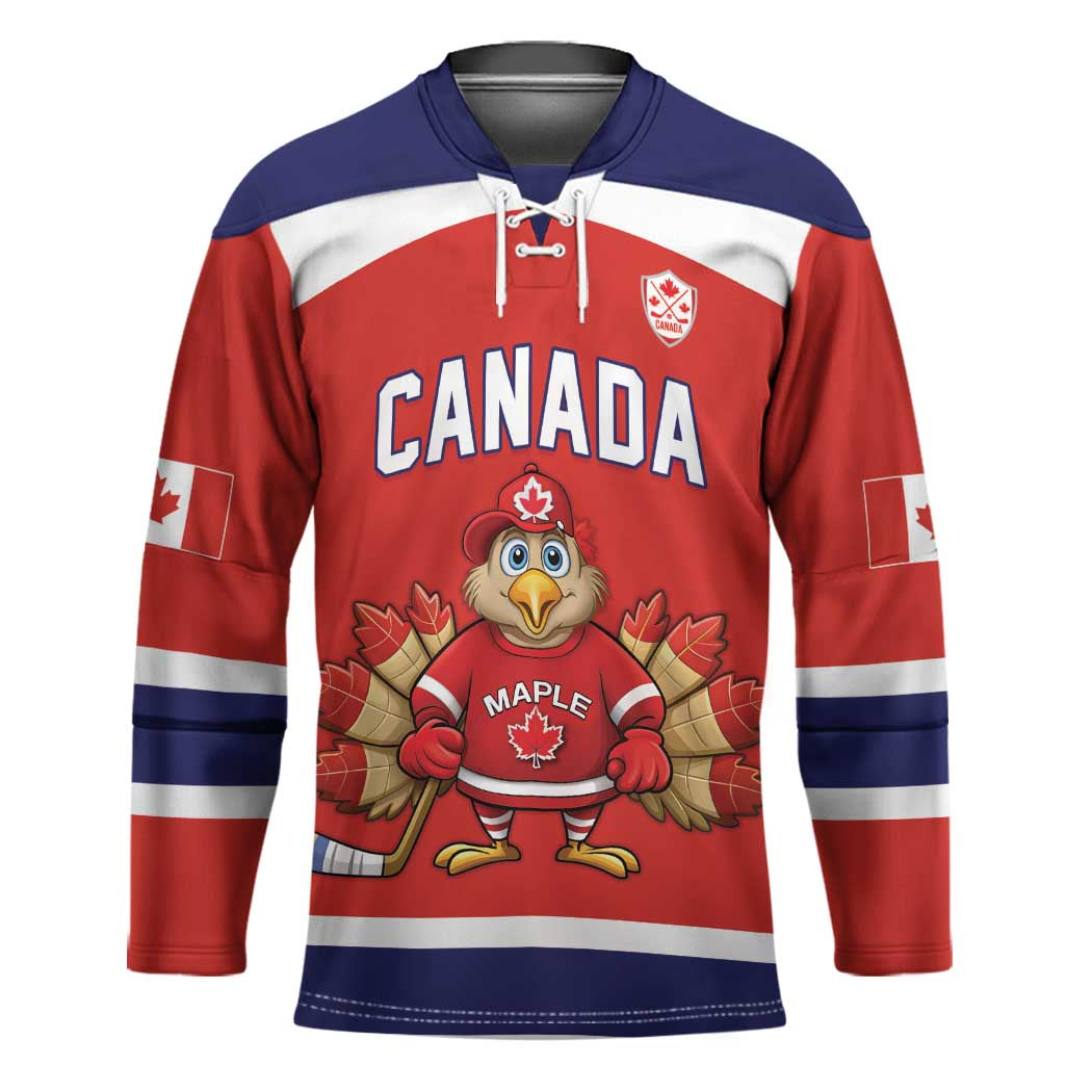 Canada Ice Hockey Custom Hockey Jersey Maple Leaf Turkey Mascot