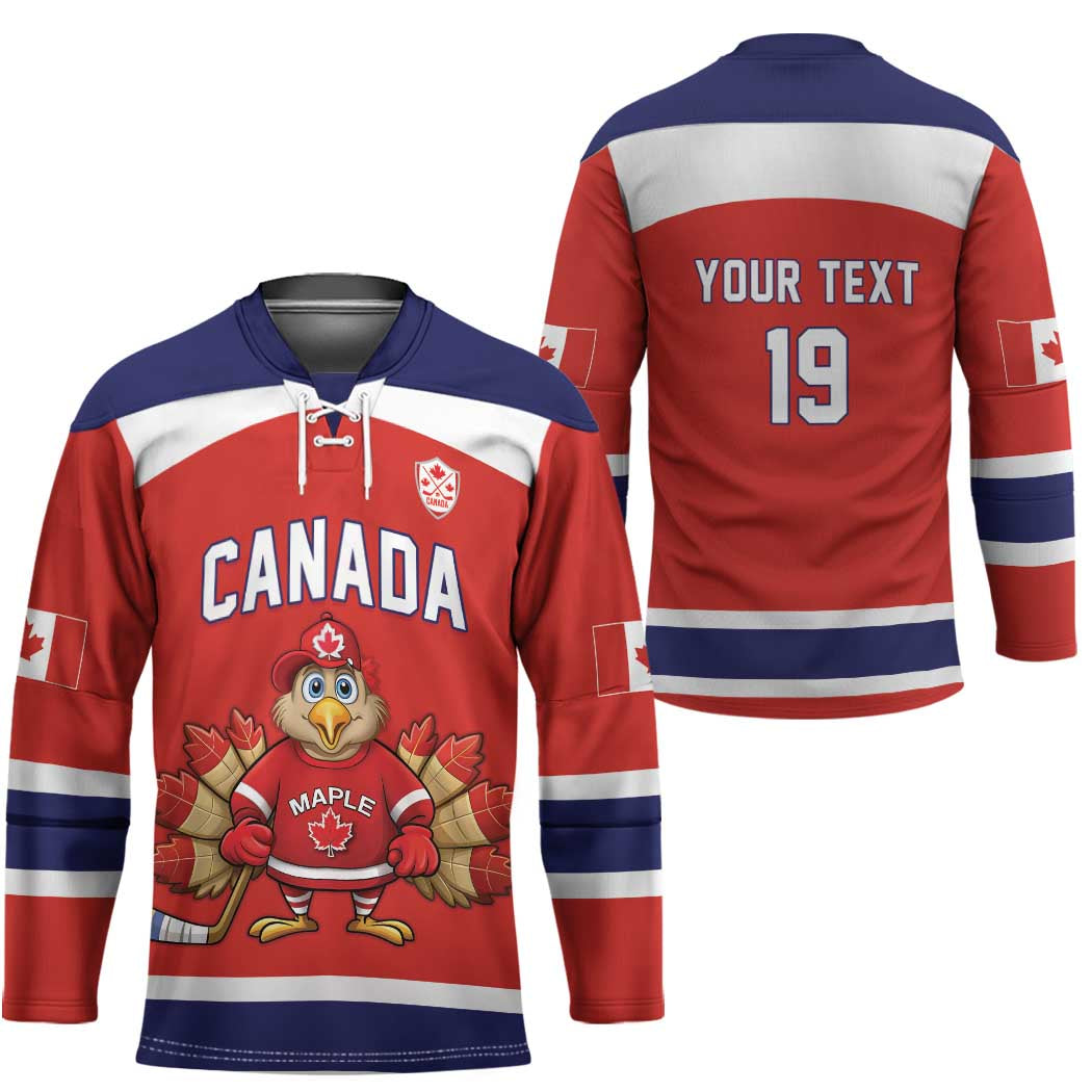 Canada Ice Hockey Custom Hockey Jersey Maple Leaf Turkey Mascot