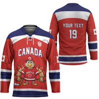 Canada Ice Hockey Custom Hockey Jersey Maple Leaf Turkey Mascot