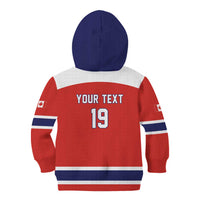 Canada Ice Hockey Custom Kid Hoodie Maple Leaf Turkey Mascot