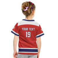 Canada Ice Hockey Custom Kid T Shirt Maple Leaf Turkey Mascot