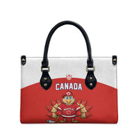 Canada Ice Hockey Leather Bag Maple Leaf Turkey Mascot