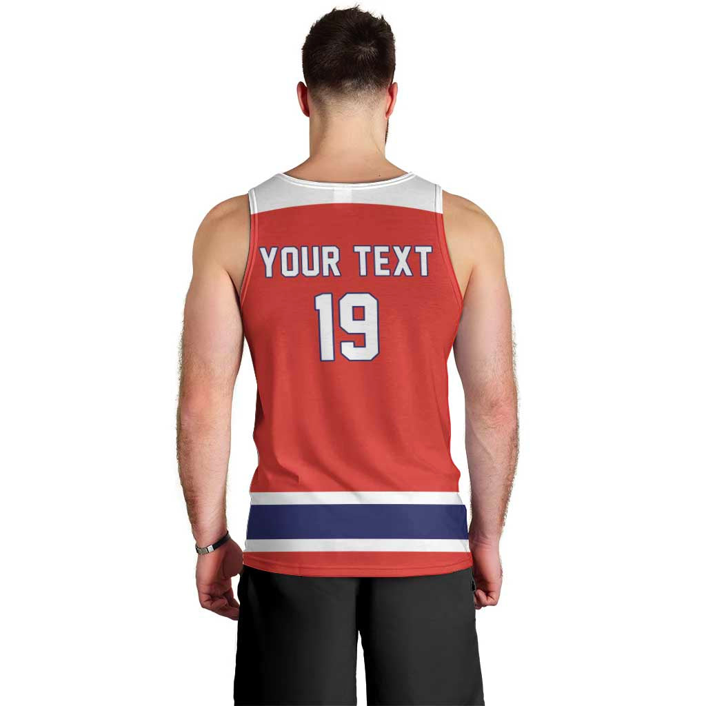 Canada Ice Hockey Custom Men Tank Top Maple Leaf Turkey Mascot