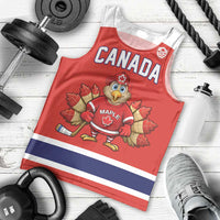 Canada Ice Hockey Custom Men Tank Top Maple Leaf Turkey Mascot
