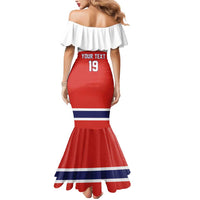 Canada Ice Hockey Custom Mermaid Dress Maple Leaf Turkey Mascot