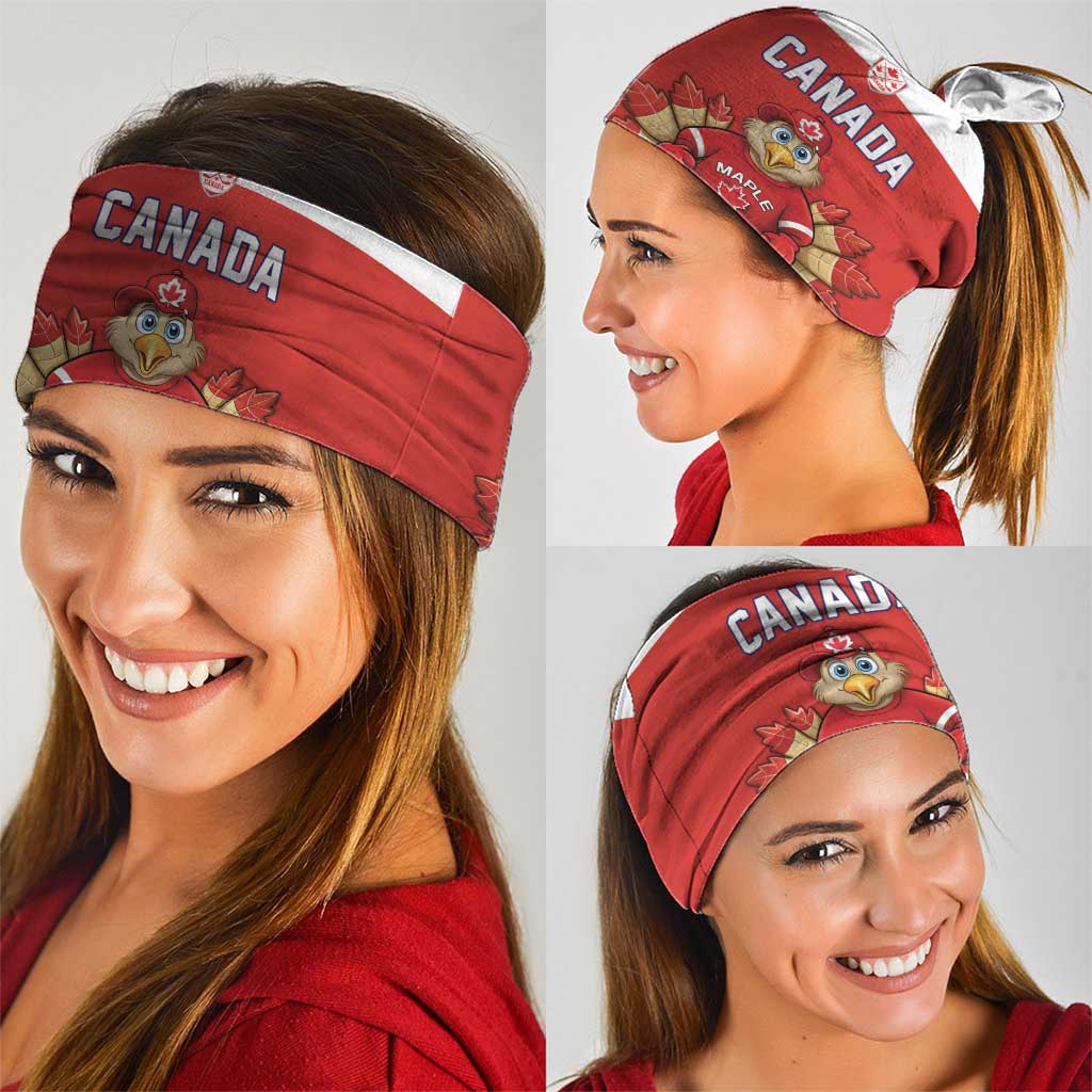 Canada Ice Hockey Neck Gaiter Maple Leaf Turkey Mascot
