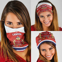 Canada Ice Hockey Neck Gaiter Maple Leaf Turkey Mascot
