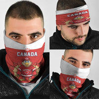 Canada Ice Hockey Neck Gaiter Maple Leaf Turkey Mascot