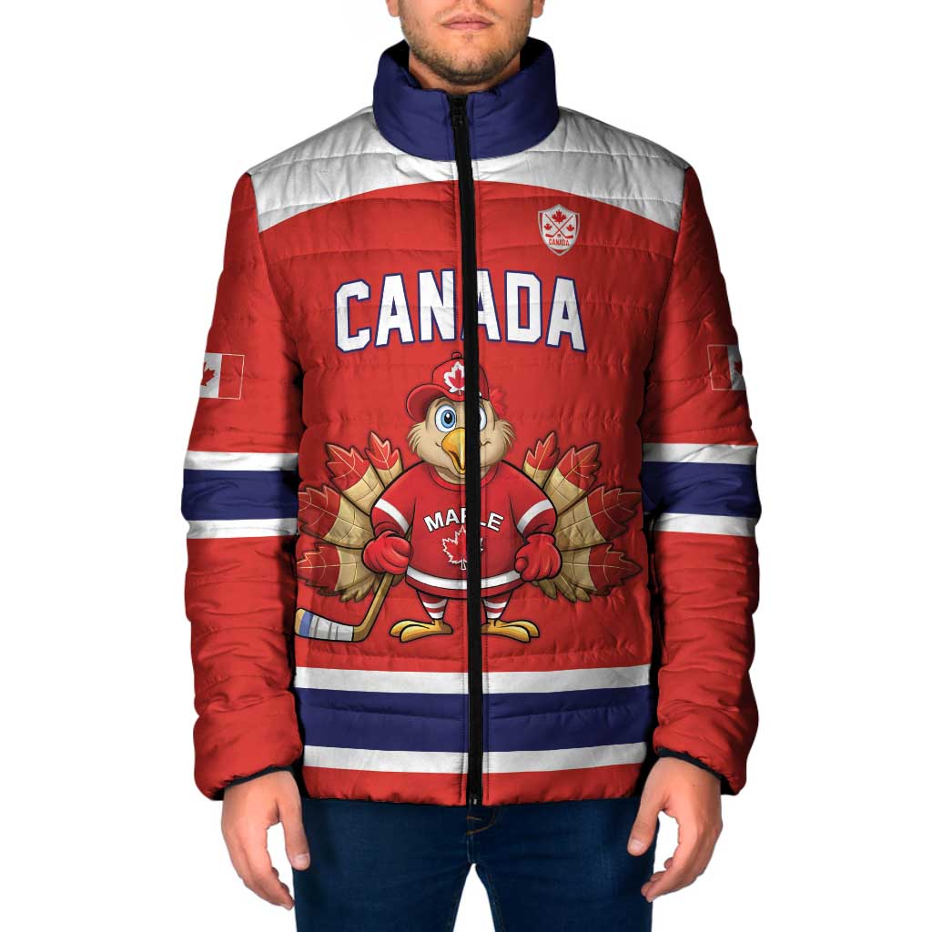 Canada Ice Hockey Custom Padded Jacket Maple Leaf Turkey Mascot