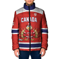 Canada Ice Hockey Custom Padded Jacket Maple Leaf Turkey Mascot