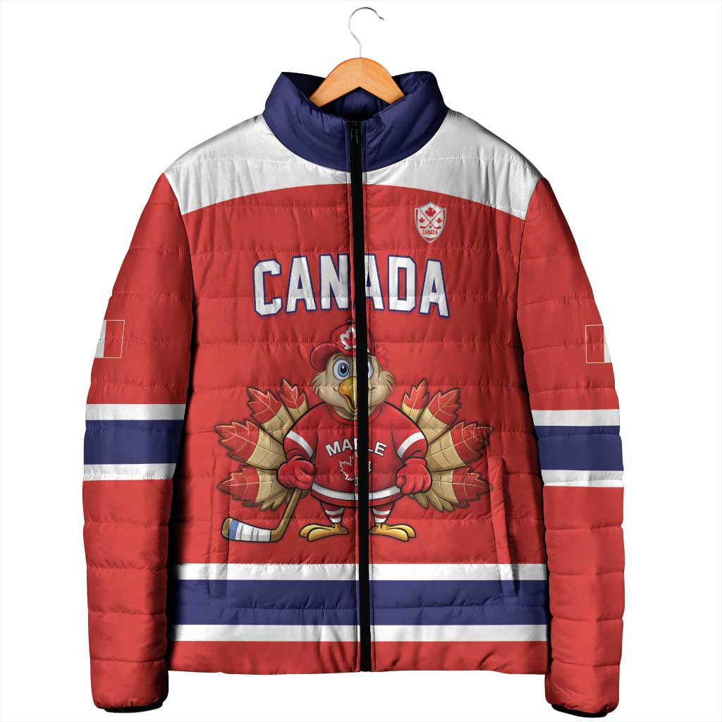 Canada Ice Hockey Custom Padded Jacket Maple Leaf Turkey Mascot