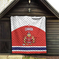 Canada Ice Hockey Quilt Maple Leaf Turkey Mascot