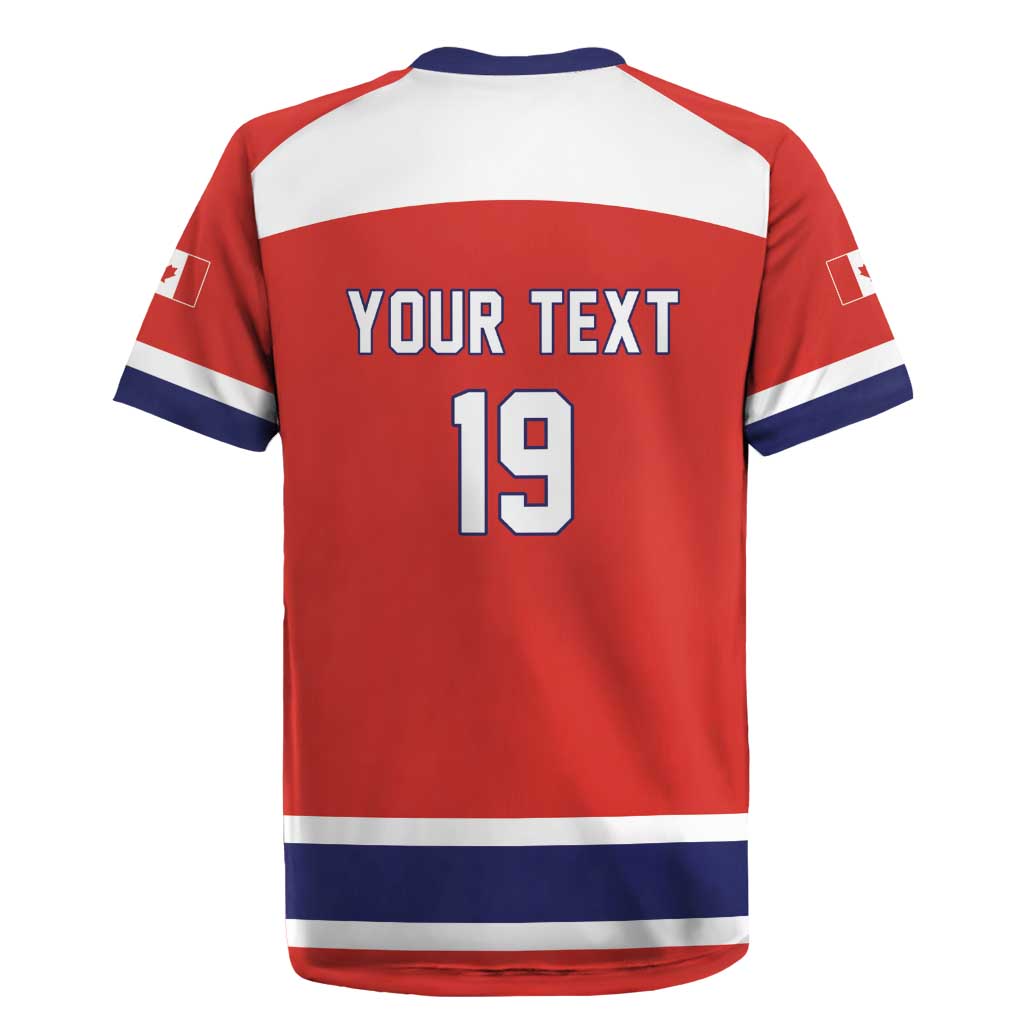 Canada Ice Hockey Custom Rugby Jersey Maple Leaf Turkey Mascot