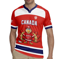 Canada Ice Hockey Custom Rugby Jersey Maple Leaf Turkey Mascot