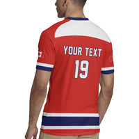 Canada Ice Hockey Custom Rugby Jersey Maple Leaf Turkey Mascot