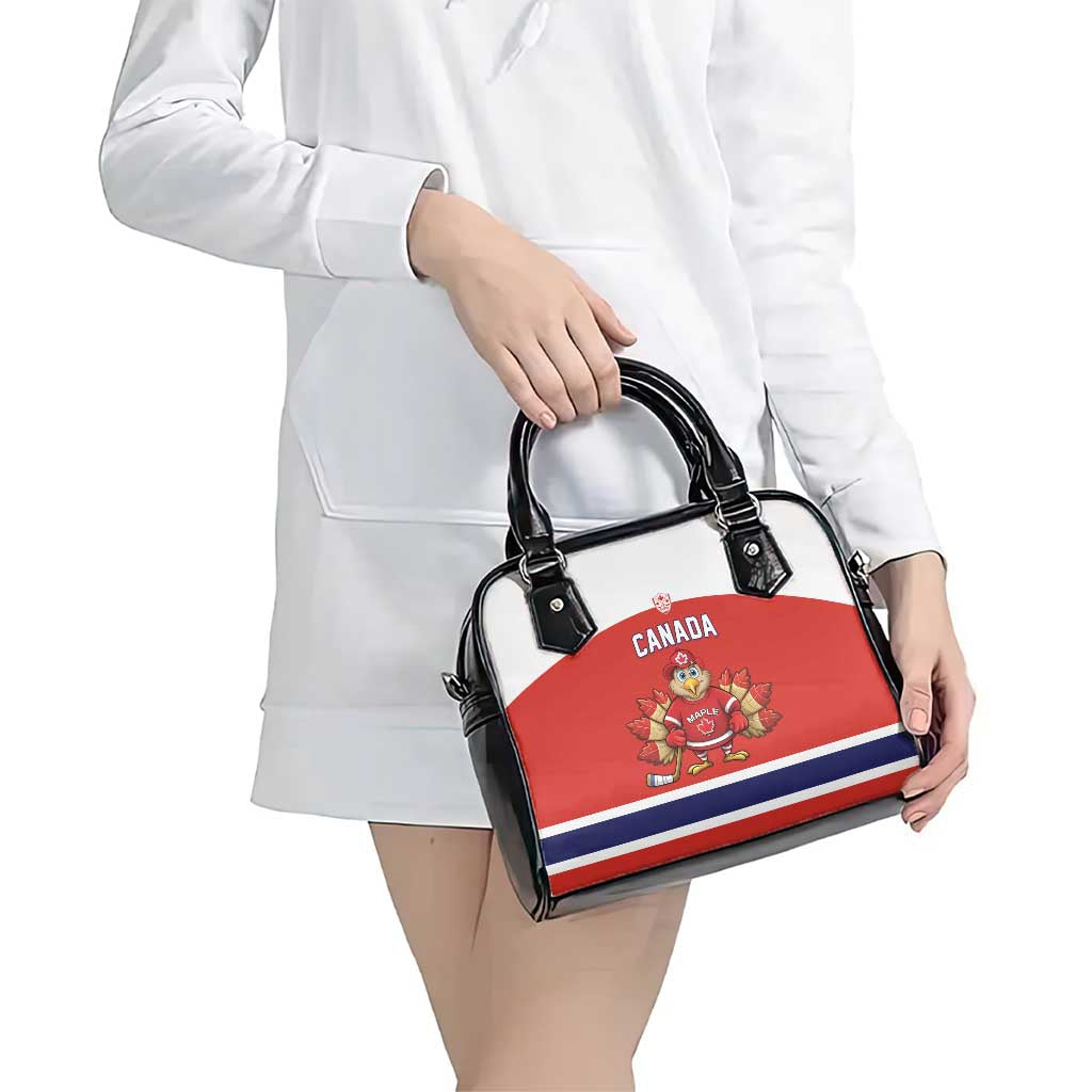 Canada Ice Hockey Shoulder Handbag Maple Leaf Turkey Mascot