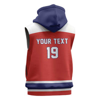 Canada Ice Hockey Custom Sleeveless Hoodie Maple Leaf Turkey Mascot