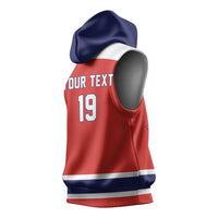 Canada Ice Hockey Custom Sleeveless Hoodie Maple Leaf Turkey Mascot