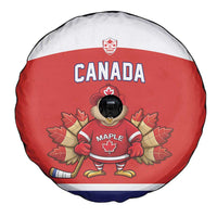 Canada Ice Hockey Spare Tire Cover Maple Leaf Turkey Mascot