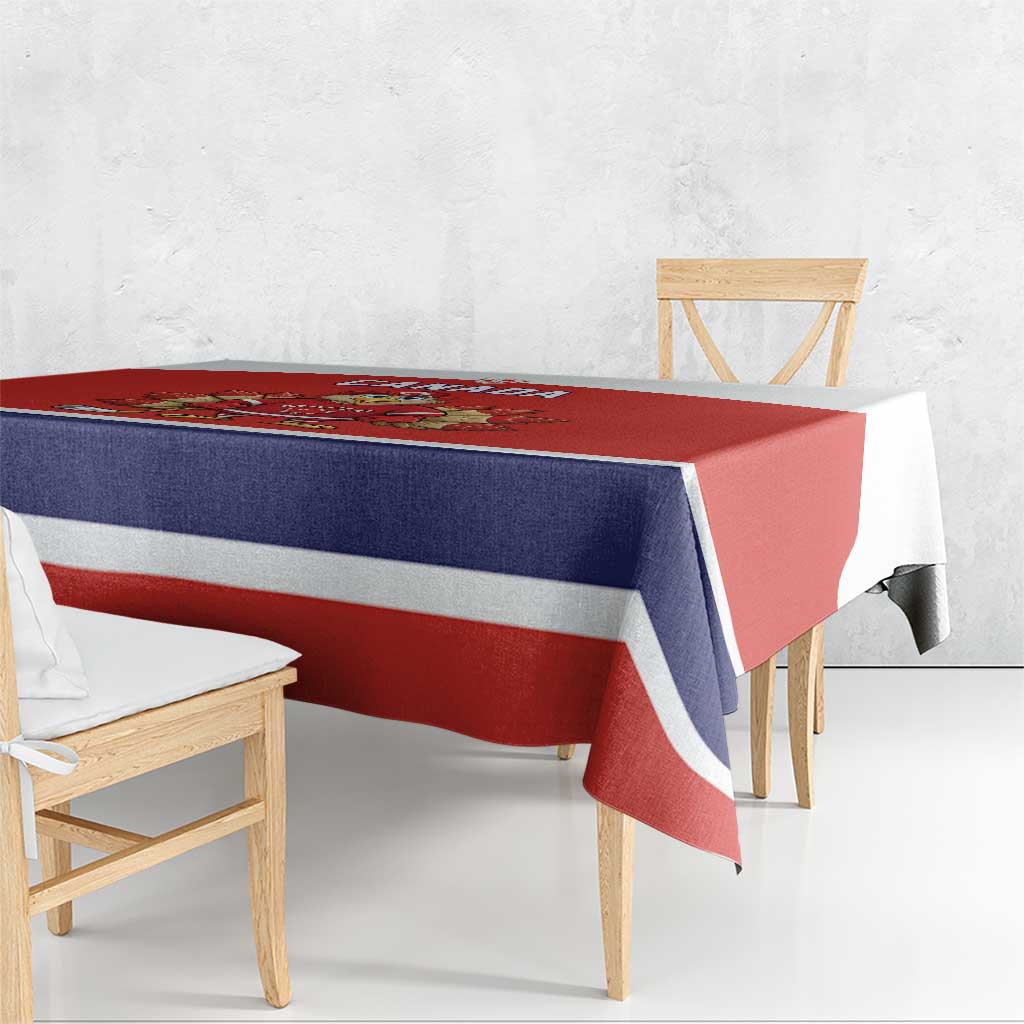 Canada Ice Hockey Tablecloth Maple Leaf Turkey Mascot