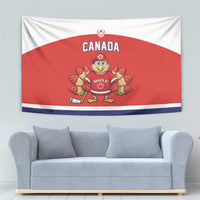 Canada Ice Hockey Tapestry Maple Leaf Turkey Mascot