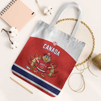 Canada Ice Hockey Tote Bag Maple Leaf Turkey Mascot