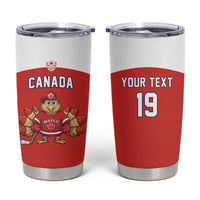 Canada Ice Hockey Custom Tumbler Cup Maple Leaf Turkey Mascot