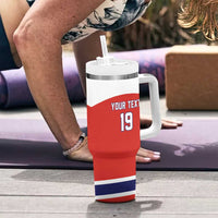 Canada Ice Hockey Custom Tumbler With Handle Maple Leaf Turkey Mascot