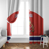 Canada Ice Hockey Window Curtain Maple Leaf Turkey Mascot