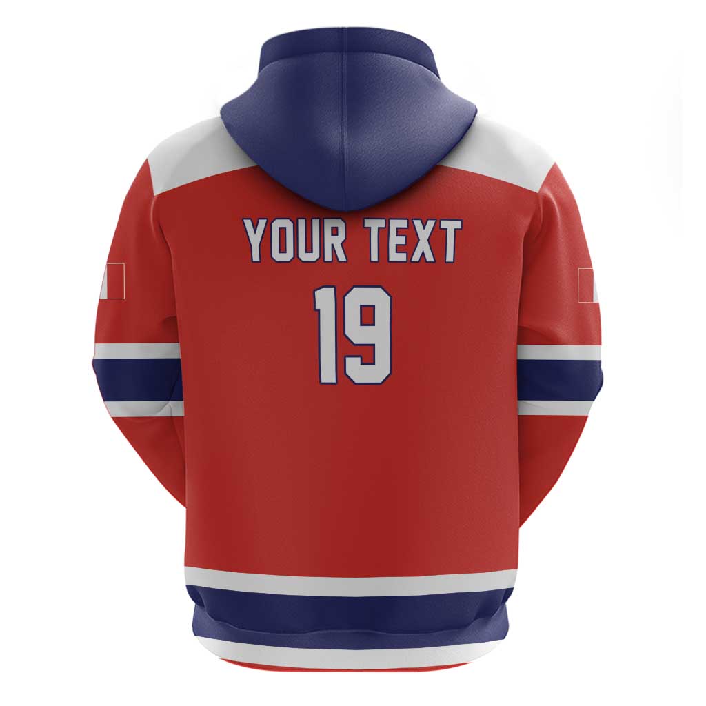 Canada Ice Hockey Custom Zip Hoodie Maple Leaf Turkey Mascot