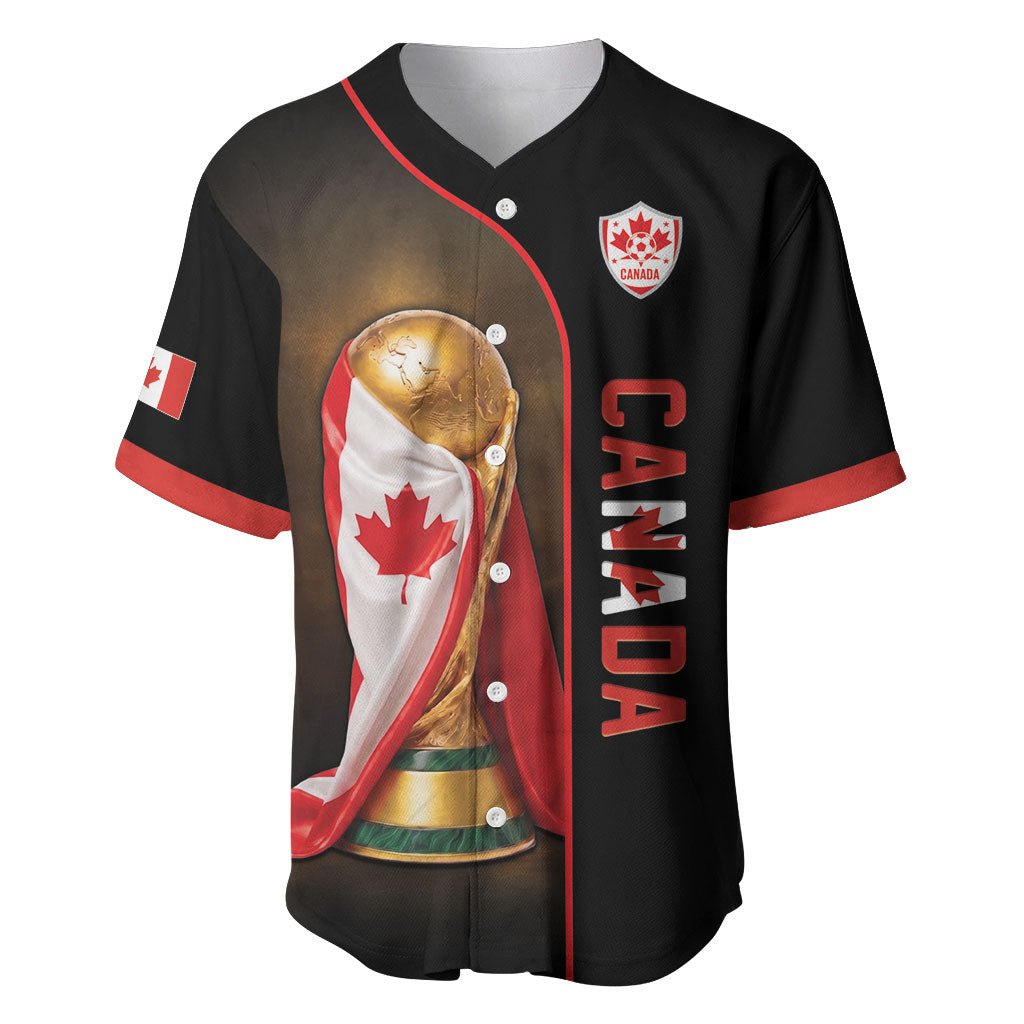 Personalized Canada Football 2026 Baseball Jersey Trophy Flag Pride Art
