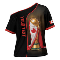 Personalized Canada Football 2026 Cross Shoulder Shirt Trophy Flag Pride Art