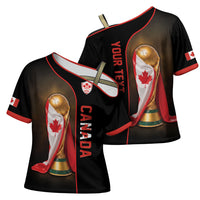 Personalized Canada Football 2026 Cross Shoulder Shirt Trophy Flag Pride Art
