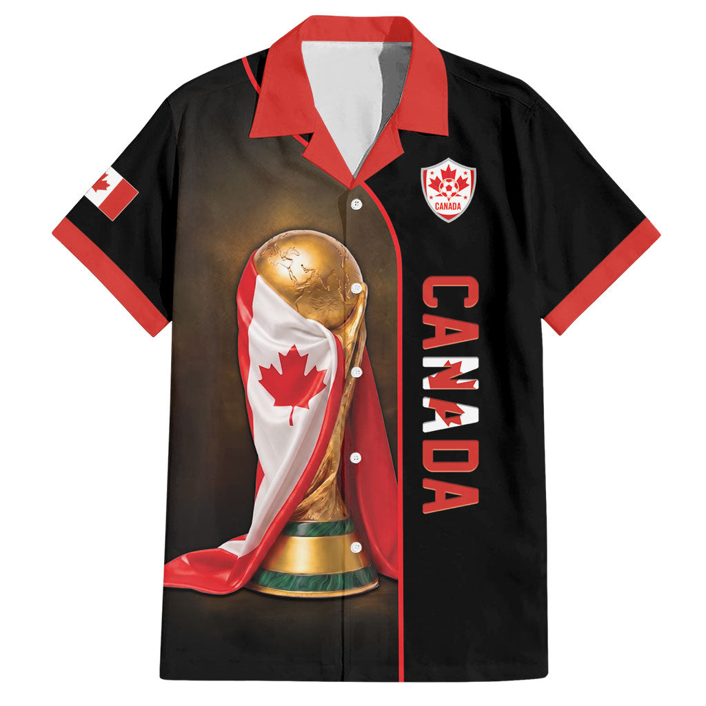 Personalized Canada Football 2026 Hawaiian Shirt Trophy Flag Pride Art