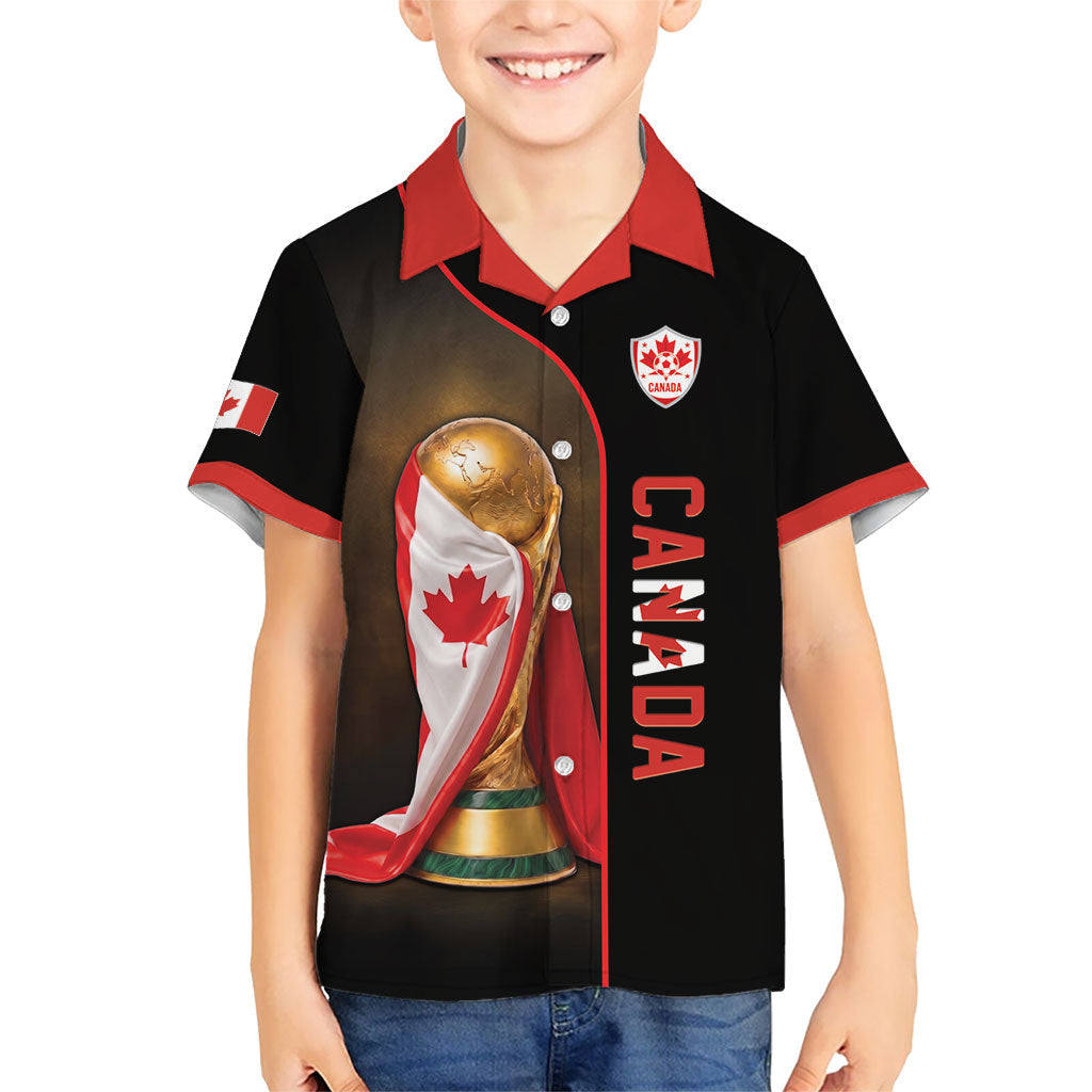Personalized Canada Football 2026 Hawaiian Shirt Trophy Flag Pride Art