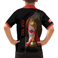 Personalized Canada Football 2026 Kid Hawaiian Shirt Trophy Flag Pride Art