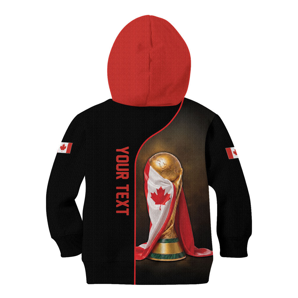 Personalized Canada Football 2026 Kid Hoodie Trophy Flag Pride Art