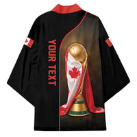 Personalized Canada Football 2026 Kimono Trophy Flag Pride Art