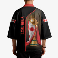 Personalized Canada Football 2026 Kimono Trophy Flag Pride Art