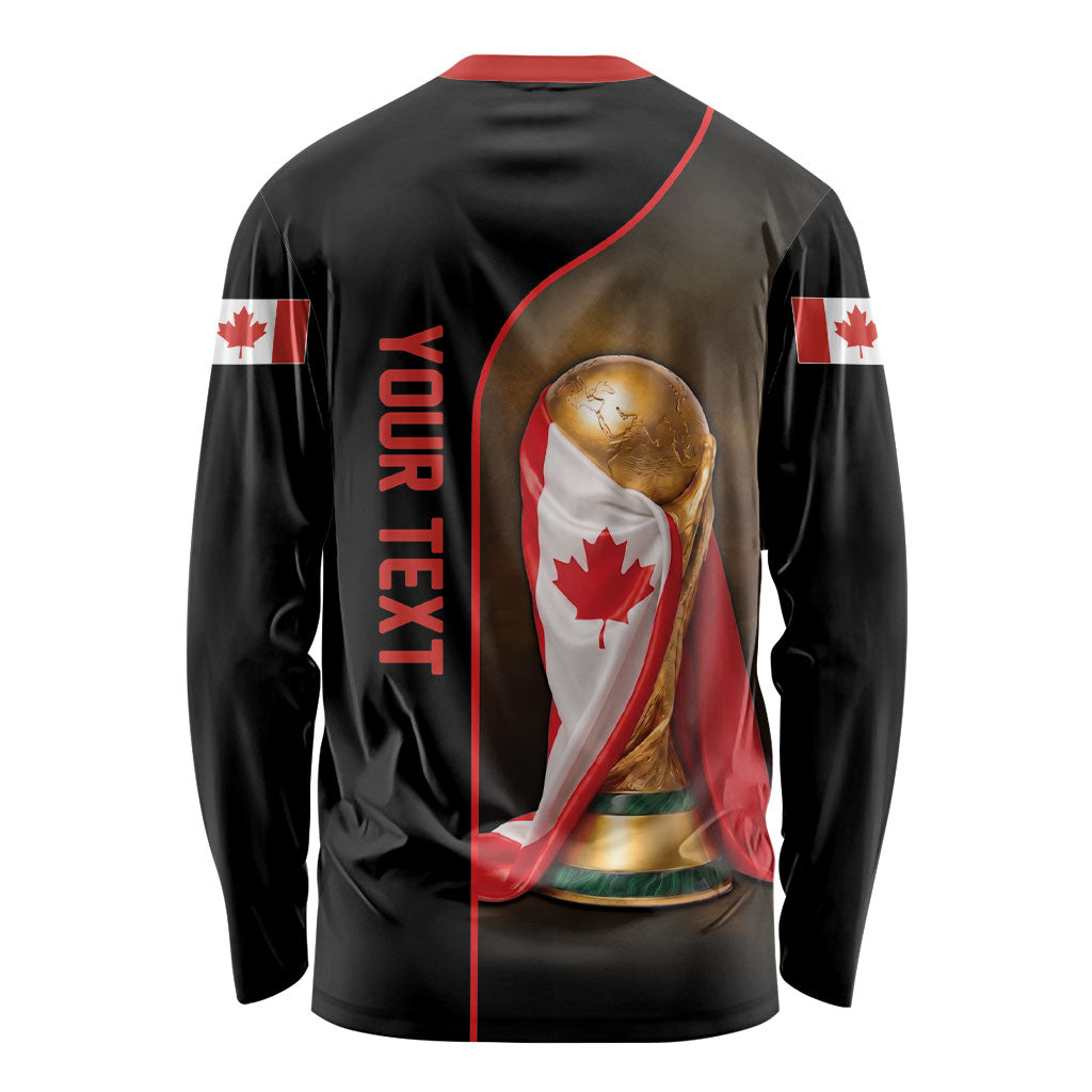 Personalized Canada Football 2026 Long Sleeve Shirt Trophy Flag Pride Art