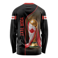 Personalized Canada Football 2026 Long Sleeve Shirt Trophy Flag Pride Art