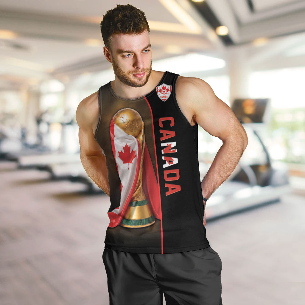 Personalized Canada Football 2026 Men Tank Top Trophy Flag Pride Art