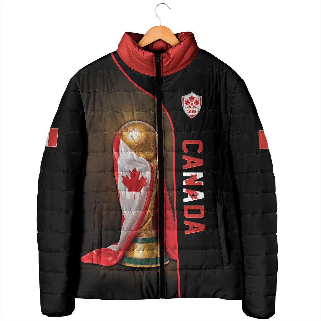 Personalized Canada Football 2026 Padded Jacket Trophy Flag Pride Art