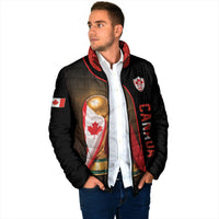 Personalized Canada Football 2026 Padded Jacket Trophy Flag Pride Art
