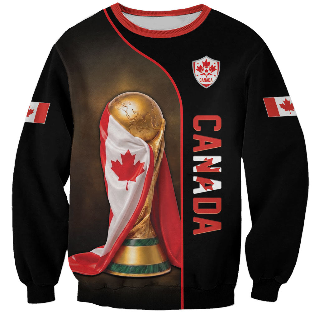 Personalized Canada Football 2026 Sweatshirt Trophy Flag Pride Art