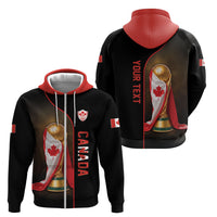 Personalized Canada Football 2026 Zip Hoodie Trophy Flag Pride Art